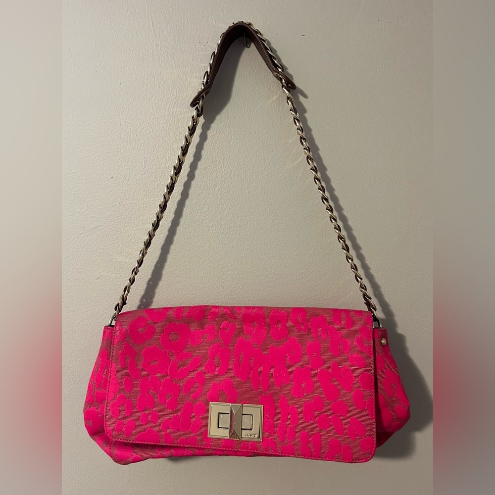 Juicy Couture Pink Leopard Print Shoulder Bag